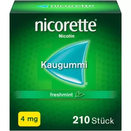 NICORETTE Goma de mascar 4 mg de hortelã fresca, 210 peças