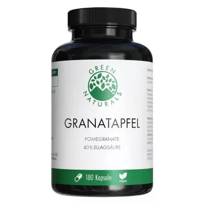 GREEN NATURALS Pomegranate+40% ellagic acid capsules, 180 Capsules