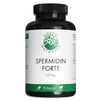 GREEN NATURALS Spermidine Forte 5.5 mg cápsulas veganas, 90 unid GREEN NATURALS Spermidine Forte 5.5 mg cápsulas veganas, 90 unid
