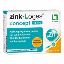 ZINK-LOGES concept 15 mg enteric-coated tablets, 90 pcs