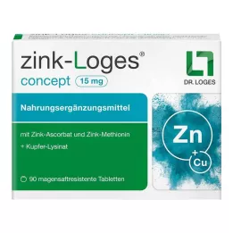 ZINK-LOGES concept 15 mg enteric-coated tablets, 90 pcs