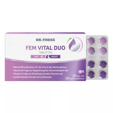 Comprimidos Dr. Theiss Fem Vital Duo, 56 unidades Comprimidos Dr. Theiss Fem Vital Duo, 56 unidades