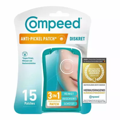 Compeed adesivo anti-espinhas discreto, 15 unidades Compeed adesivo anti-espinhas discreto, 15 unidades