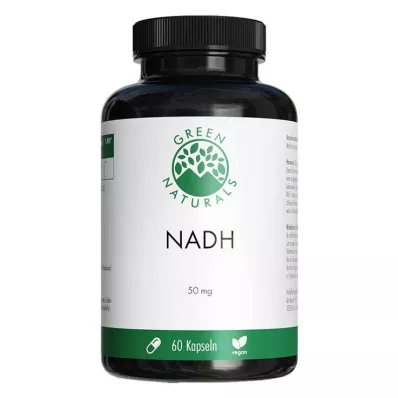 GREEN NATURALS NADH cápsulas vegan e de dose elevada, 60 Cápsulas GREEN NATURALS NADH cápsulas vegan e de dose elevada, 60 Cápsulas