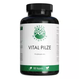 GREEN NATURALS Vital Mushrooms Cordyceps Reishi vegan, 180 unid