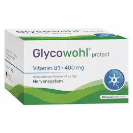 GLYCOWOHL Vitamina B1 tiamina 400 mg cápsulas de dose elevada, 200 unid