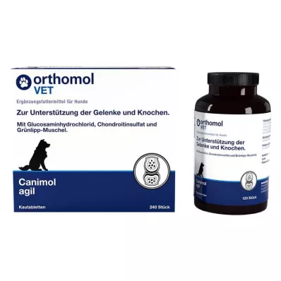 ORTHOMOL VET Canimol agil comprimidos mastigáveis para cães, 240 pcs